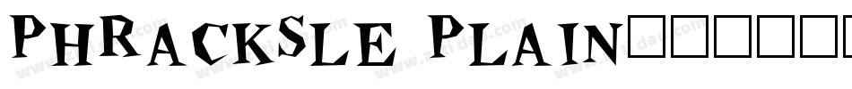PhrackSle Plain字体转换